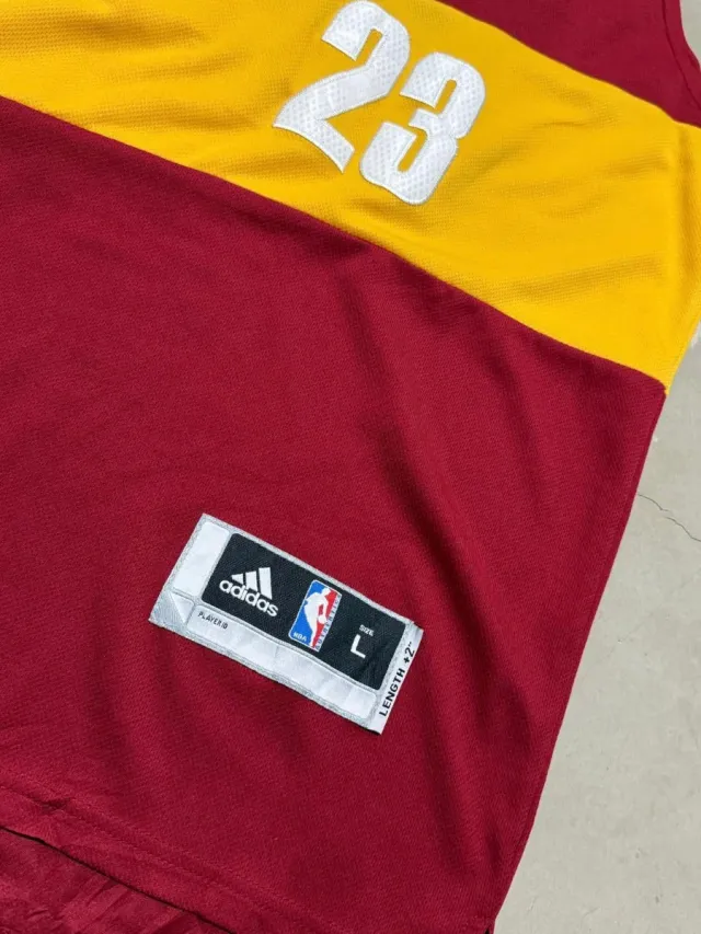 Adidas vintage jersey NBA cavaliers james uomo tgL