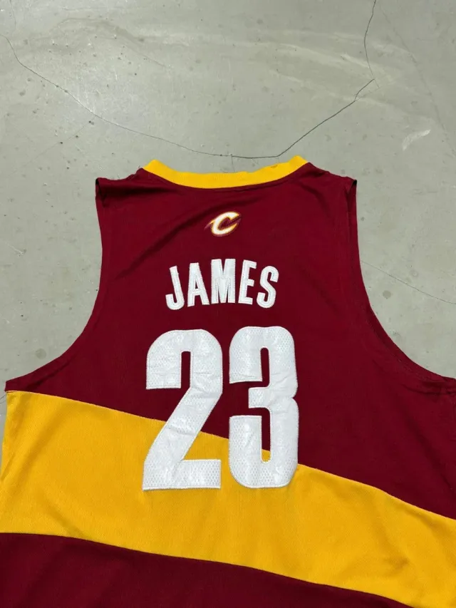 Adidas vintage jersey NBA cavaliers james uomo tgL
