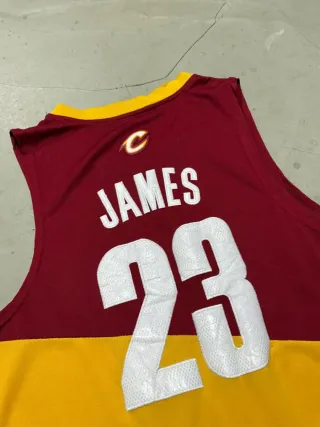 Adidas vintage jersey NBA cavaliers james uomo tgL