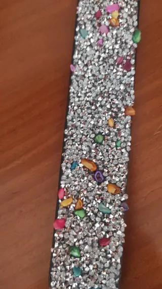 Cinturón elástico pedrería multicolor