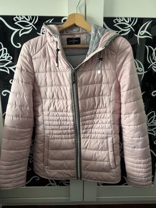 Chaqueta acolchada mujer rosa