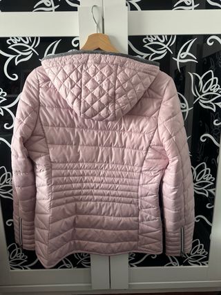 Chaqueta acolchada mujer rosa
