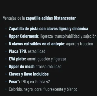 Zapatillas Atletismo Clavos. Usadas solo una vez.