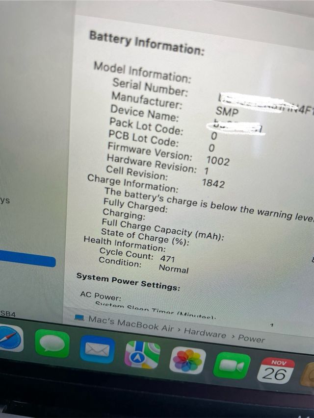 MacBook Air 13” 500 GB SSD i5