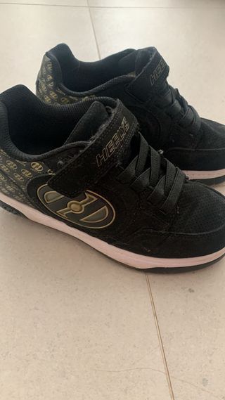 Heelys Talla 35 Negro/Dorado