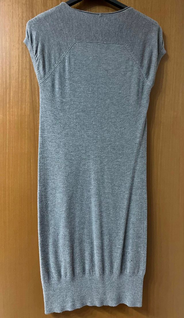 Vestito grigio elasticizzato