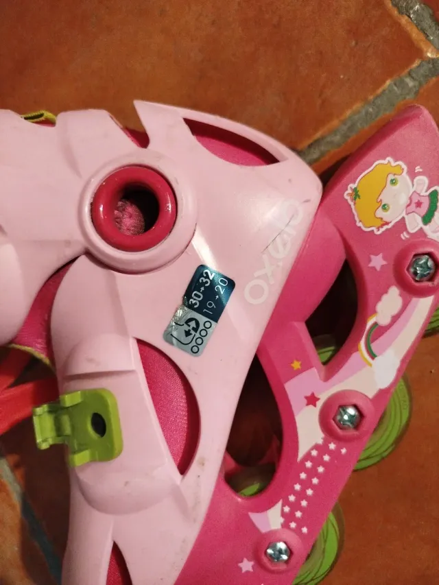 Patines en línea rosas Talla 30-32