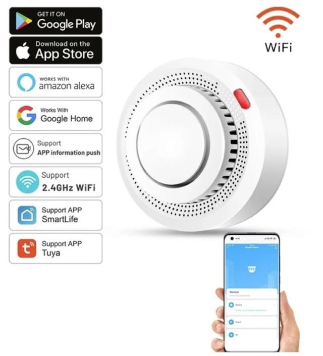 Detector de Humo WiFi Inteligente Tuya