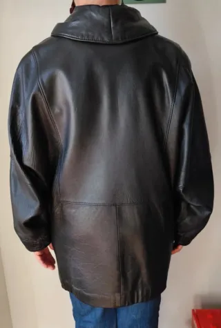 Chaqueta Cuero Vintage Oversize 80s/90s