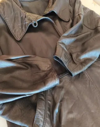 Chaqueta Cuero Vintage Oversize 80s/90s