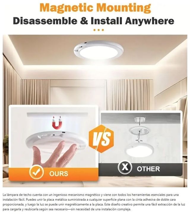 Plafón LED con Sensor de Movimiento PIR