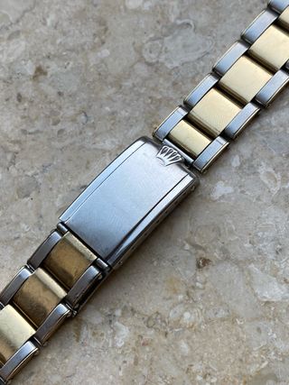 Brazalete Rolex Oyster Rivet 7206 20mm Acero y Oro