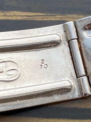 Brazalete Rolex Oyster Rivet 7206 20mm Acero y Oro