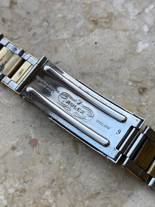 Brazalete Rolex Oyster Rivet 7206 20mm Acero y Oro