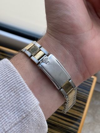 Brazalete Rolex Oyster Rivet 7206 20mm Acero y Oro