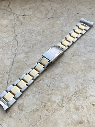 Brazalete Rolex Oyster Rivet 7206 20mm Acero y Oro