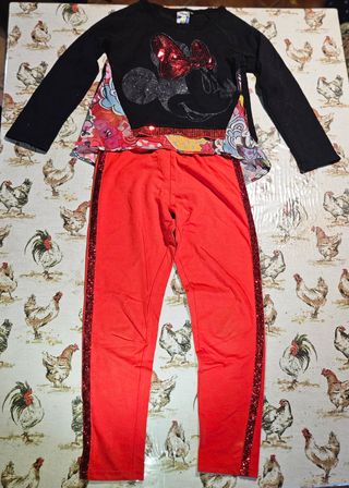 Completo bambina maglia e pantaloni