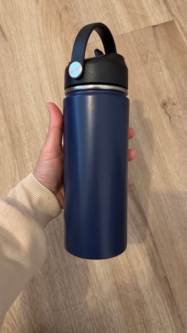 Garrafa Térmica Azul Marinho Nova em Aço Inoxidável