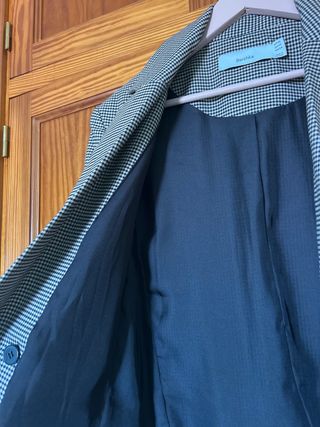 Americana cuadros Bershka