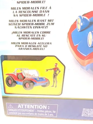 Spider-mobile , coche Spiderman y muñeco