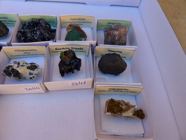 Collezione di 10 minerali 4x4 cm