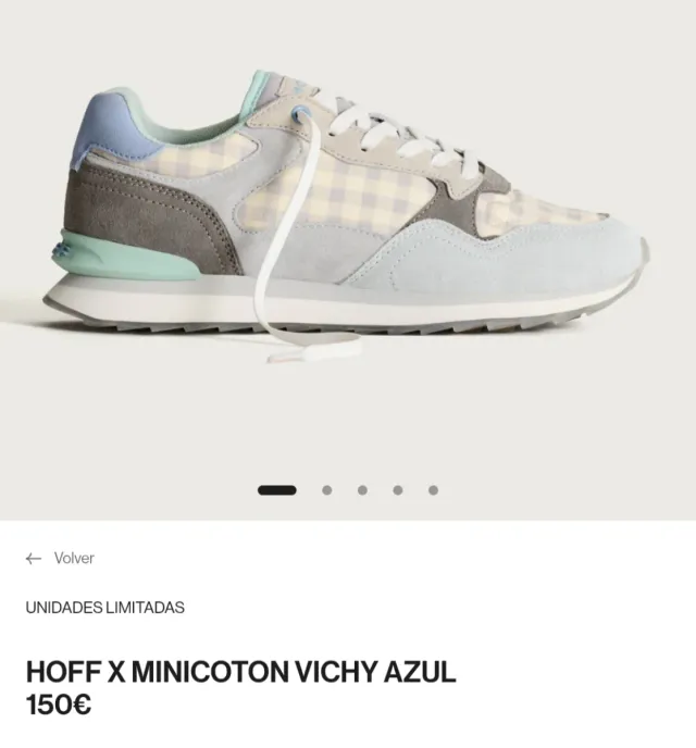 Bambas HOFF X MINICOTON vichy azul