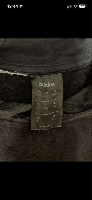 Sudadera Adidas Negra Talla M Hombre