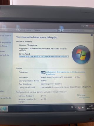 Ordenador Terminal Táctil Micros Windows 7