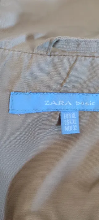 Cortavientos Zara Beige Talla XL