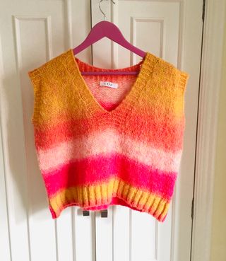 Chaleco de punto de mohair