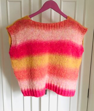 Chaleco de punto de mohair