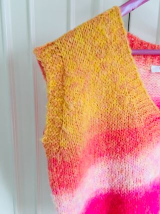 Chaleco de punto de mohair