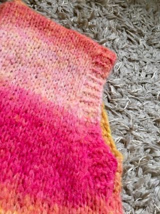 Chaleco de punto de mohair