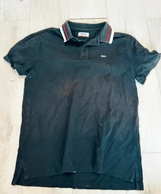 Polo Tommy Jeans Uomo Nero