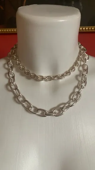 Set collane a catena in metallo