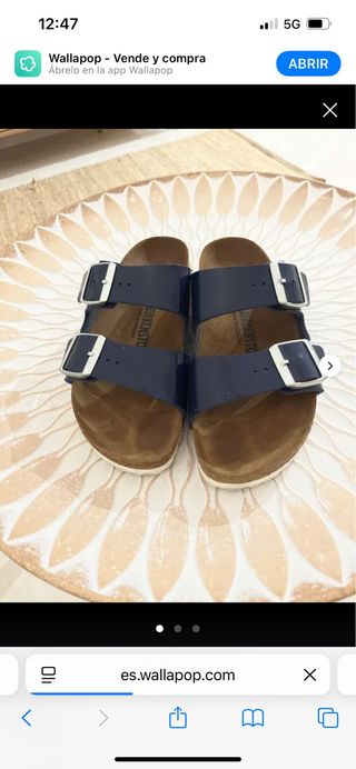 Sandalias Birkenstock Azul Talla 37