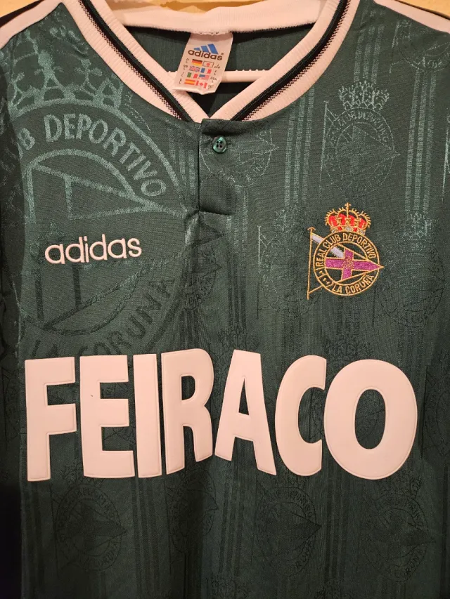 Camiseta Retro Deportivo A Coruña Adidas Verde