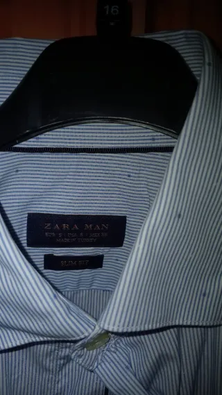 Camisa Zara Rayas Azules
