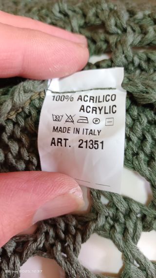 Chaleco largo de punto verde