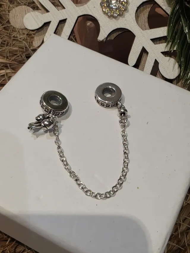 Charm de fechamento de segurança com pingente para pulseira