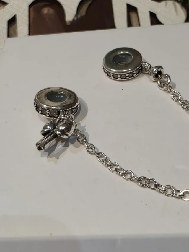 Charm de fechamento de segurança com pingente para pulseira