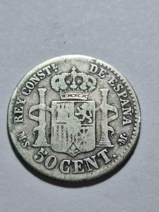 50 Céntimos 1881 Alfonso XII - Moneda Española