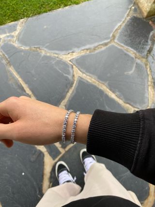 Set 2 pulseras tennis - circonitas brillantes