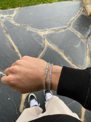 Set 2 pulseras tennis - circonitas brillantes