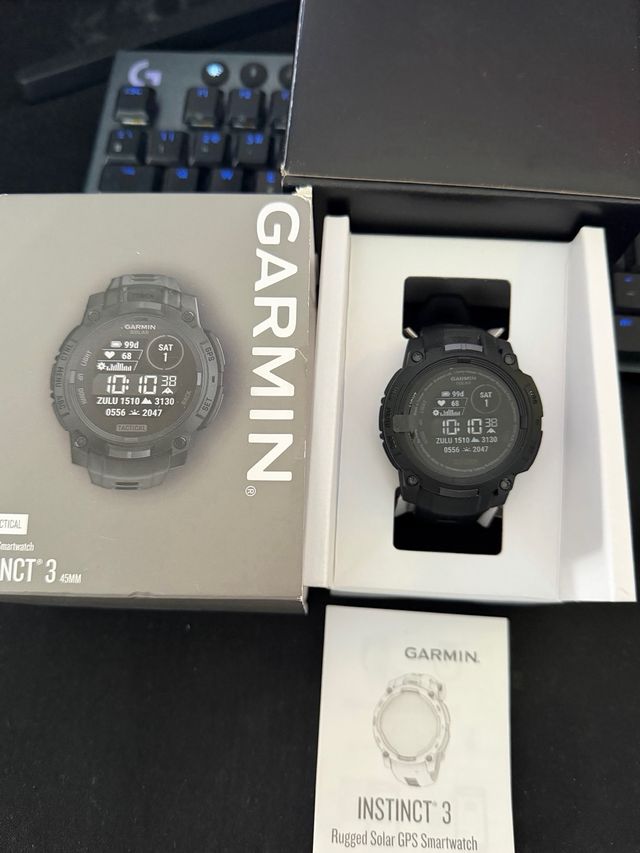 Reloj Garmin Solar Negro INSTINCT 3 - 45 MM