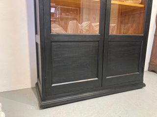 Vitrina Antigua Negra Restaurada