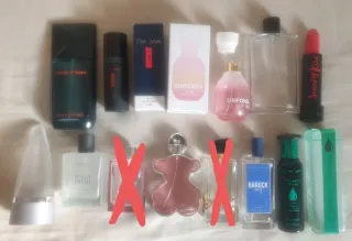 Lote frascos perfume vacíos