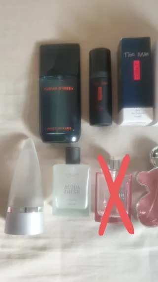 Lote frascos perfume vacíos