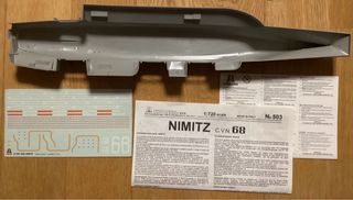 Maqueta Barco U.S.S. Nimitz 1:720