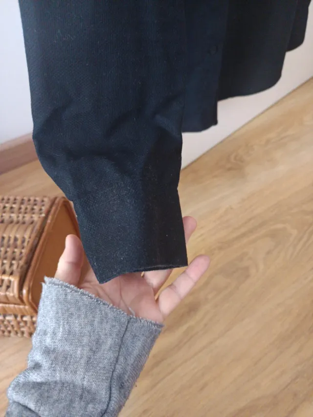 Zara camisa Negra S Slim Fit